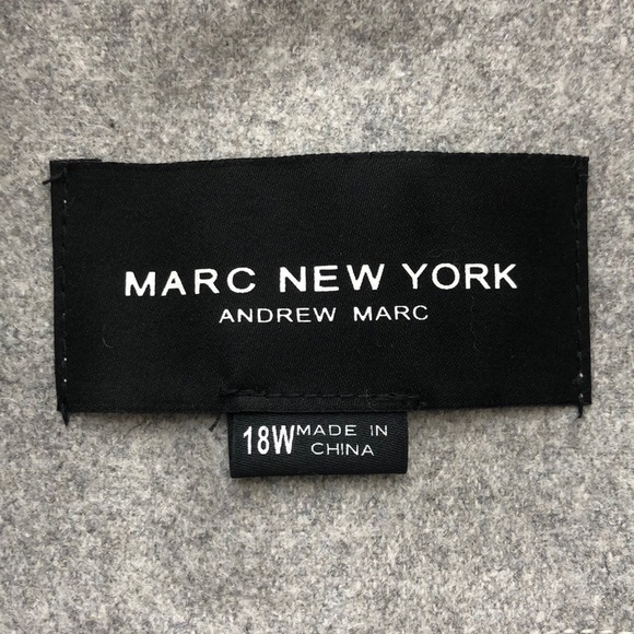 Marc New York Boucle Grey Wool Blend Jacket Coat - Picture 6 of 11